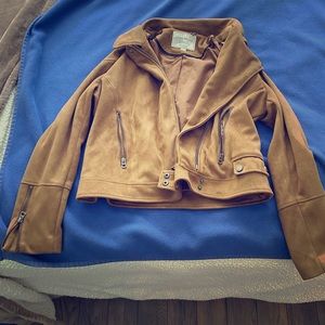 Faux suede lucky brand jacket